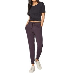 LULULEMON Warm Down Jogger Size 10 Dark Plum Purple